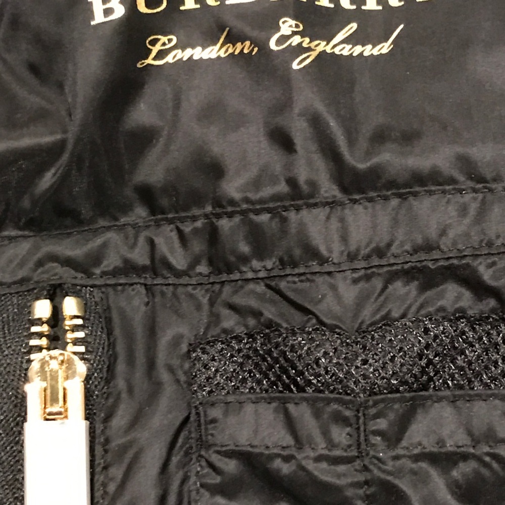 Burberry Mayther Technical Nylon Bomber Black 12 - Picture 9 of 9